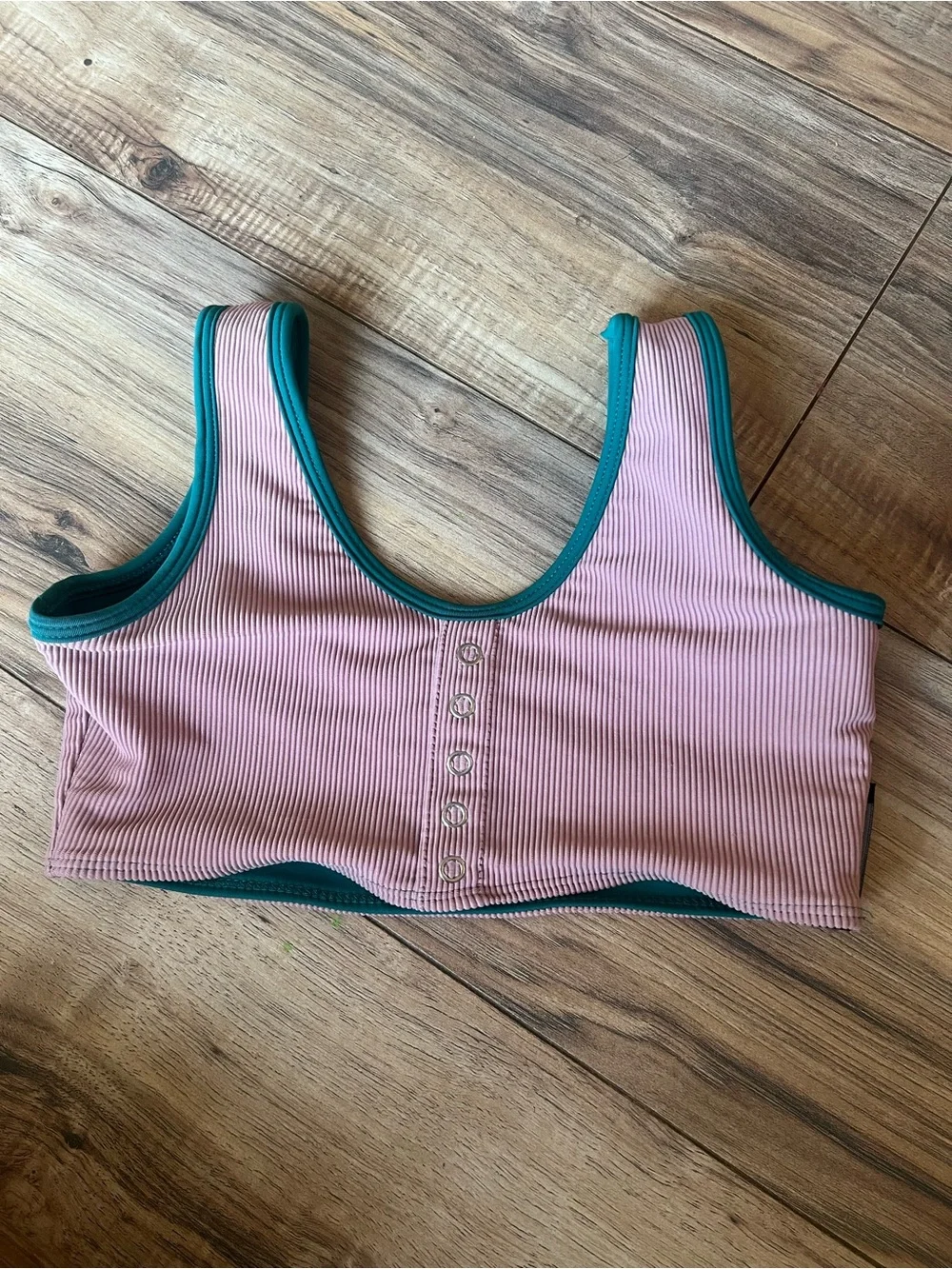 Tiger Friday Reversible Green & Tan Top